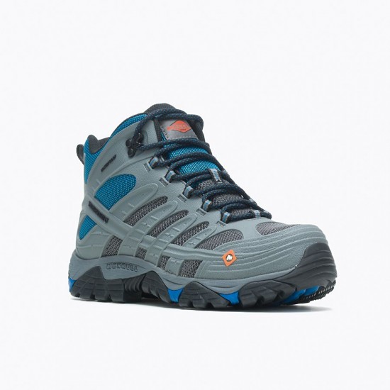 Merrell Moab Velocity Mid Waterproof Carbon Fiber Wide Width Castle Rock Men