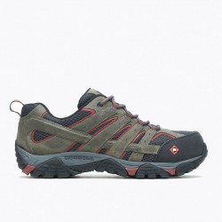 Merrell Moab Vertex Vent Comp Toe Work Shoe Pewter Men