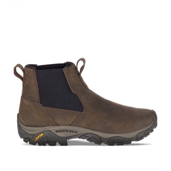 Merrell Moab Adventure Chelsea Polar Waterproof Wide Width Brown Men