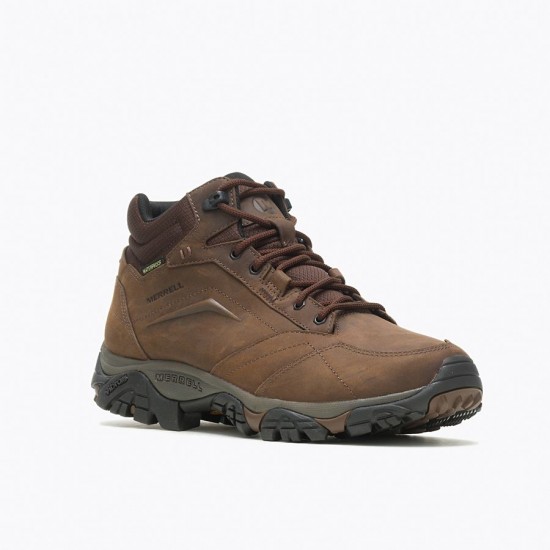 Merrell Moab Adventure Mid Waterproof Wide Width Dark Earth Men