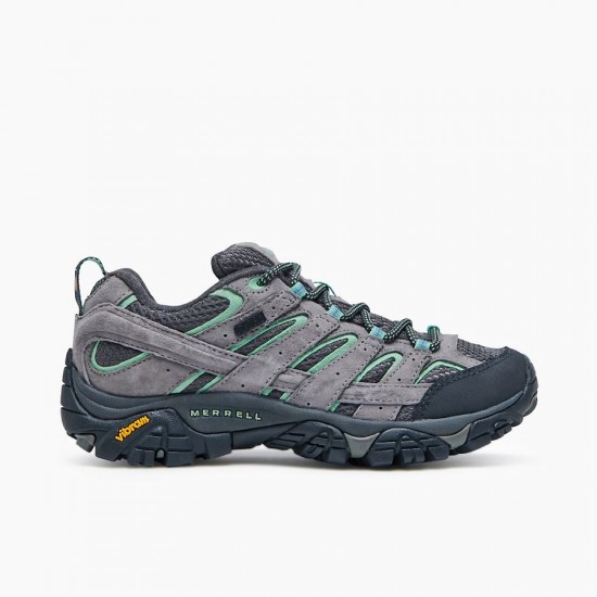 Merrell Moab 2 Waterproof Wide Width Drizzle/Mint Women